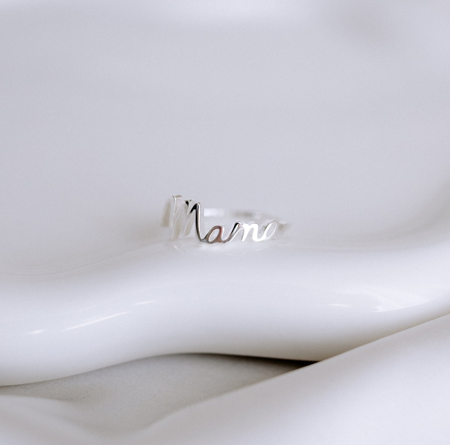 Ring it MAMA Ring 18k vergoldet 925 Silber Schriftzug Geschenk