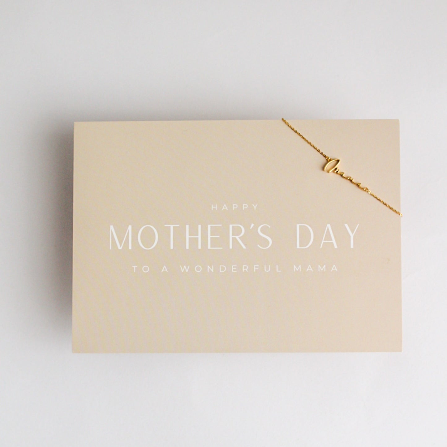 Mama geschenk - Schöne Grußkarte für Mama mit den Worten "Happy Mother's Day to a wonderful mama".
