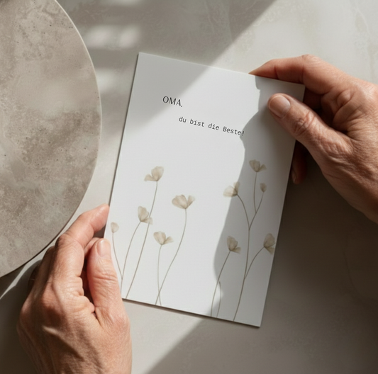 "Oma, du bist die Beste!" Grußkarte