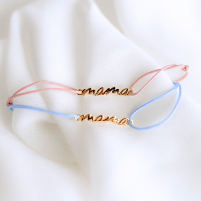 It’s a girl / It’s a boy Mama & Mini Armband Geburtsgeschenk Limited Edition vergoldet Echtschmuck