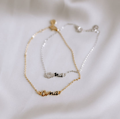 Chain Love OMA Armband Gold & Silber Geschenk zeitlos
