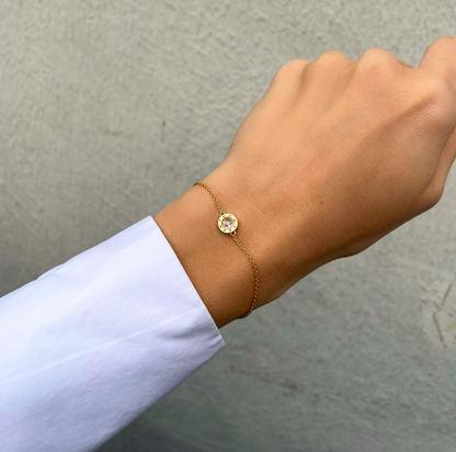 Engraved Elegance MAMA Set Armband Kette Swarovski Stein graviert Mama x paulinakart