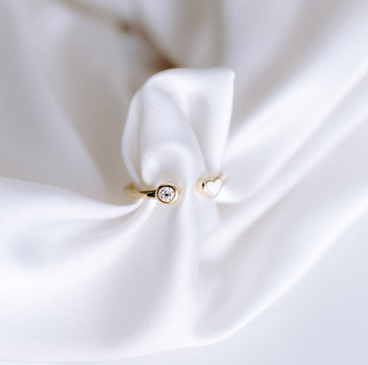 Lovebound  MAMA Ring Zirkonia Herz Stein Geschenk