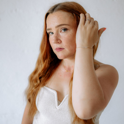 Chain Love MAMA Armband 18k vergoldet 925 Silber Armkette Geschenk filigran