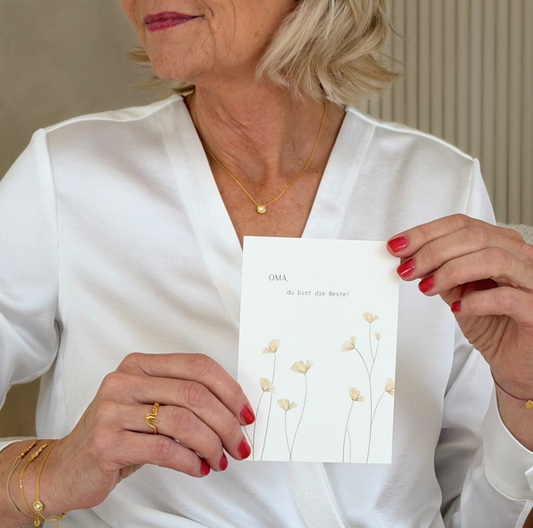 "Oma, du bist die Beste!" Grußkarte