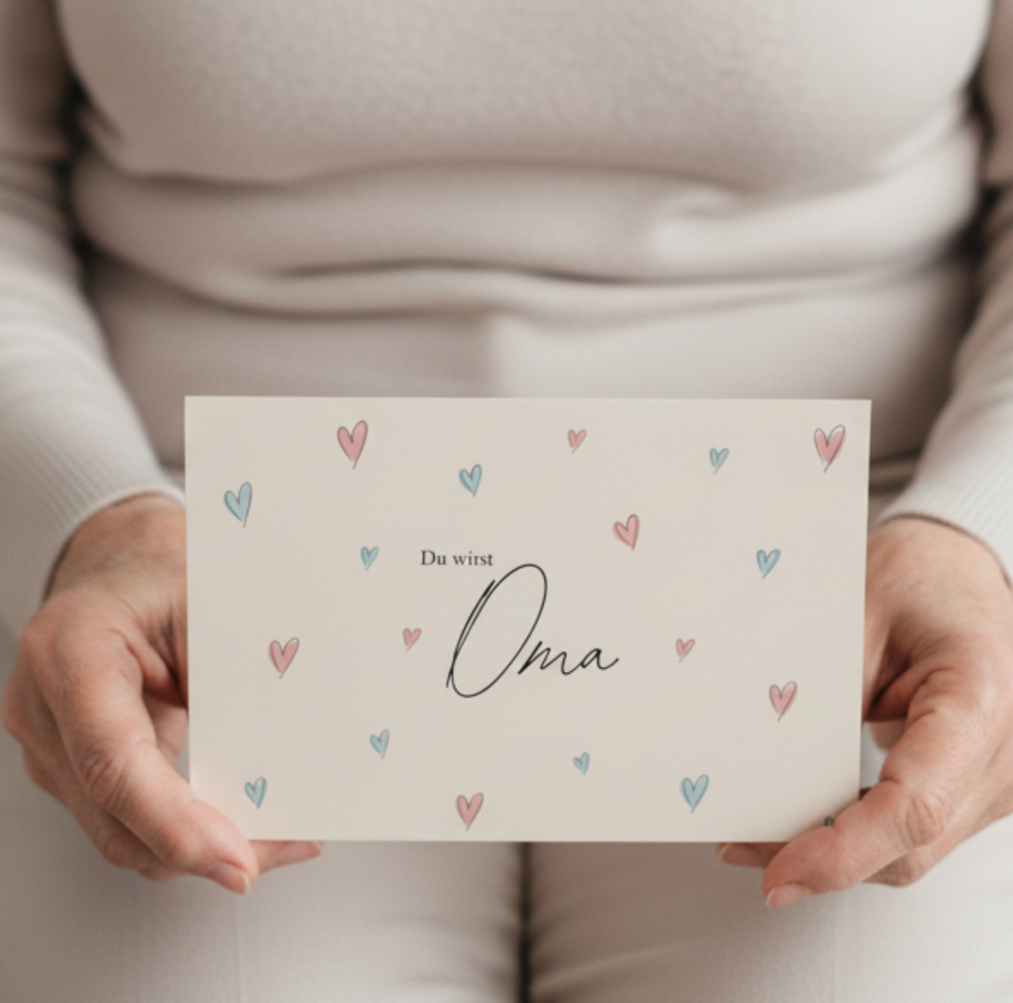 "Du wirst Oma!" Grußkarte