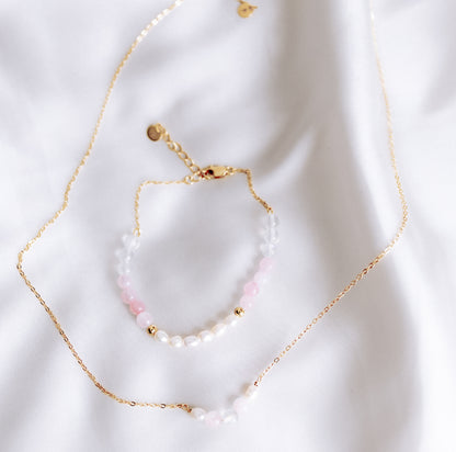 Solene Kinderwunsch Armband Kette Natursteine Mamawerden Kiwu x karolin.kus