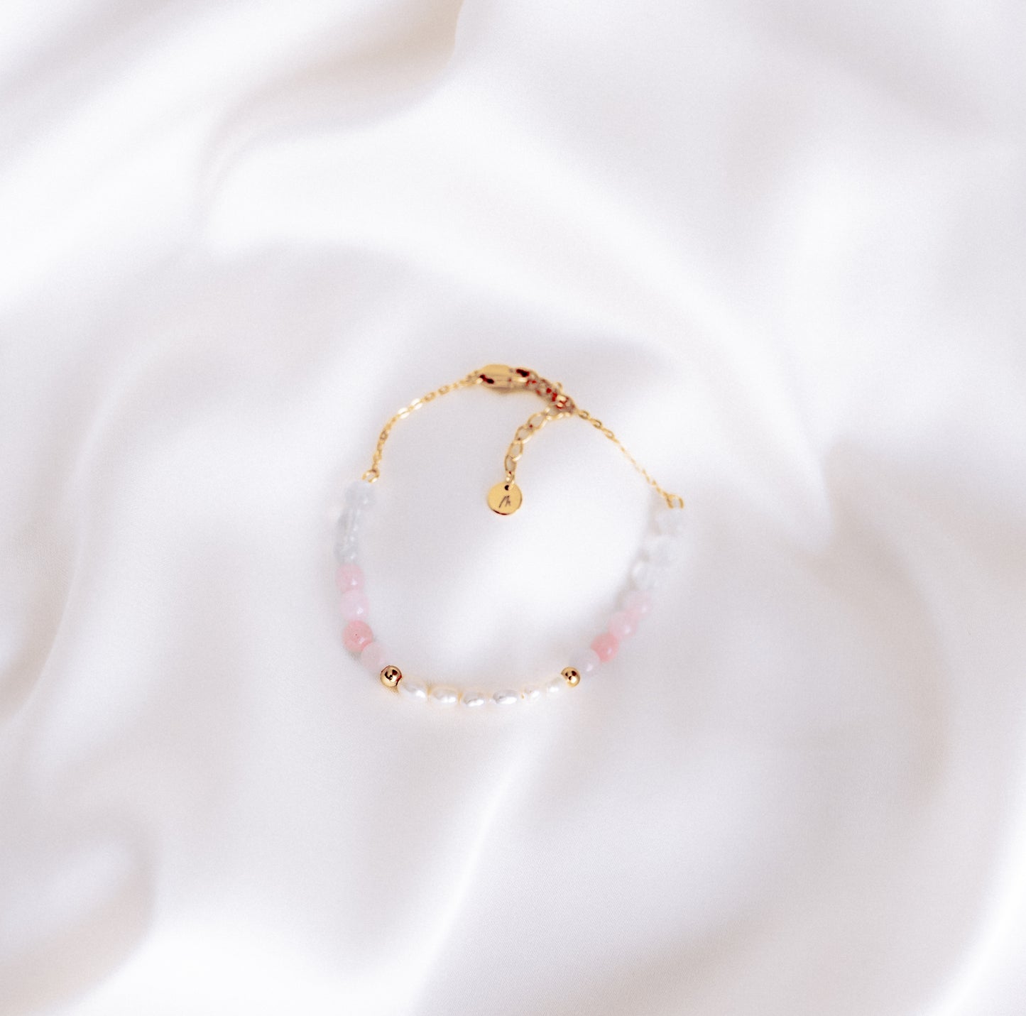 Solene Kinderwunsch Armband Kette Natursteine Mamawerden Kiwu x zweiter.kinderwunsch
