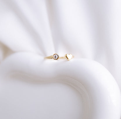 Lovebound  MAMA Ring Zirkonia Herz Stein Geschenk