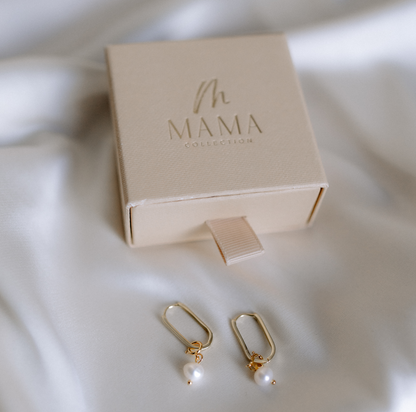 Pearls of mother MAMA Charms Ohrringe x Ann-Kathrin Hellge Geschenk vergoldet