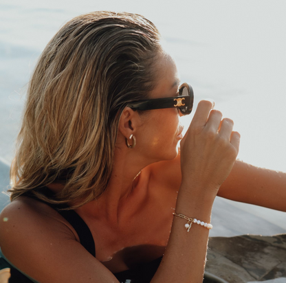 Pearls of mother MAMA Charms Armband Anhänger Echtperlen Mama x Ann-Kathrin Hellge 925 Silber 18k vergoldet