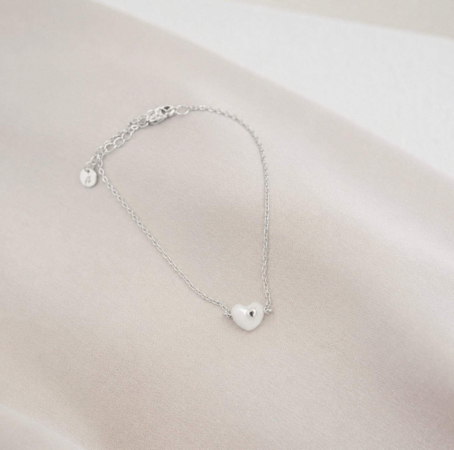 Herz im Herz Schwangerschafts Kollektion x Fertility Perlmutt 925 Silber 18k vergoldet