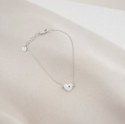 Herz im Herz Schwangerschafts Kollektion x Fertility Perlmutt 925 Silber 18k vergoldet