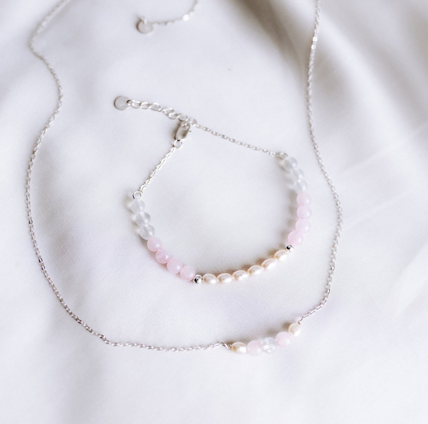 Solene Kinderwunsch Armband Kette Natursteine Mamawerden Kiwu x zweiter.kinderwunsch