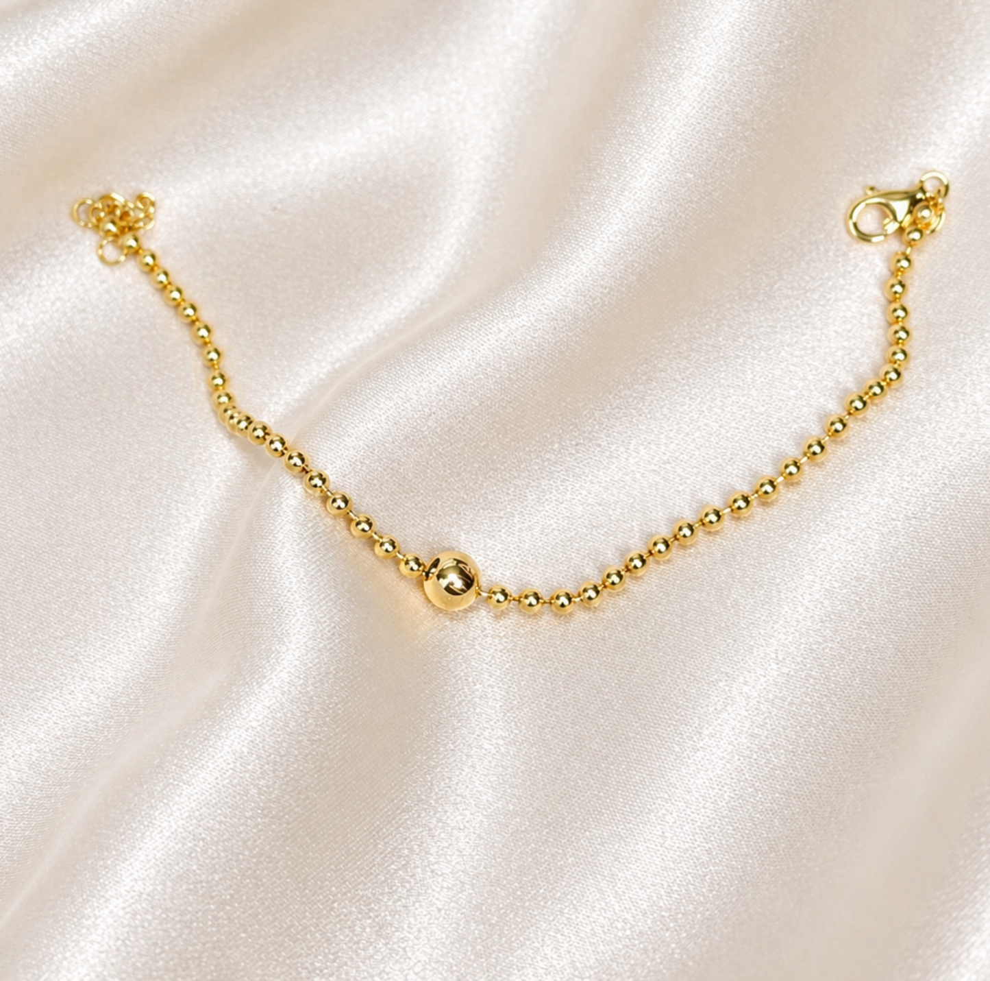 MAMA Timeless Beads Kugelkette 925 Silber 18k vergoldet Muttertag Limited Edition