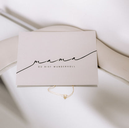 "Mama, Du bist wundervoll" Grußkarte Geschenk Muttertag