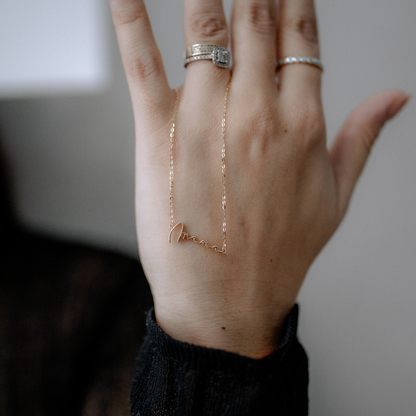 Classy Me MAMA Kette Echtsilber 18k vergoldet elegant Geschenk filigran