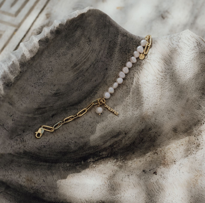 Pearls of mother MAMA Charms Armband Anhänger Echtperlen Mama x Ann-Kathrin Hellge 925 Silber 18k vergoldet