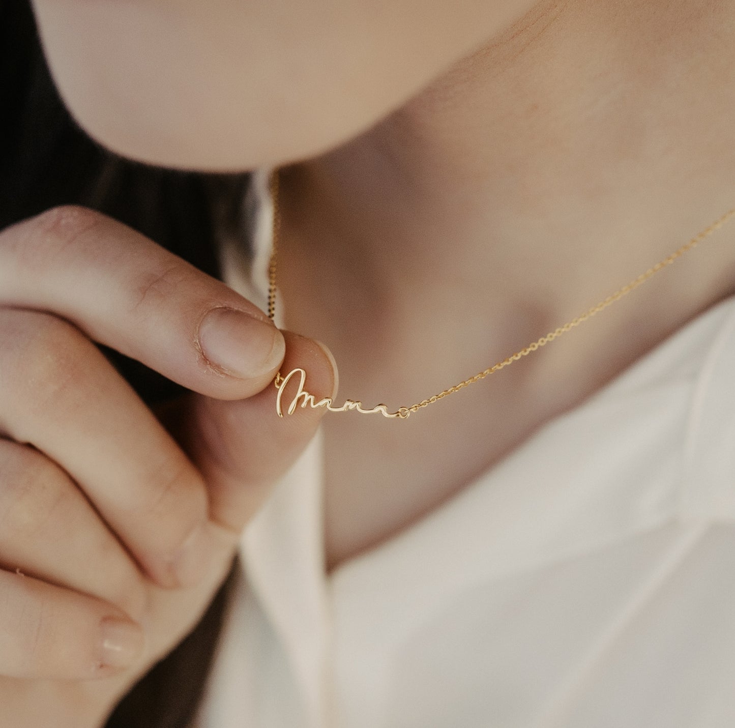 Classy Me MAMA Kette Echtsilber 18k vergoldet elegant Geschenk filigran