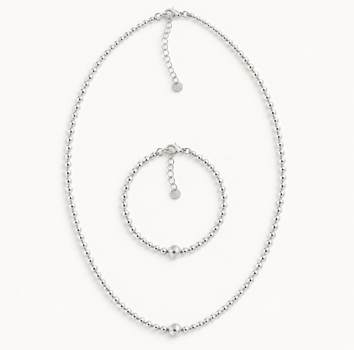 MAMA Timeless Beads Kugelkette 925 Silber 18k vergoldet Muttertag Limited Edition